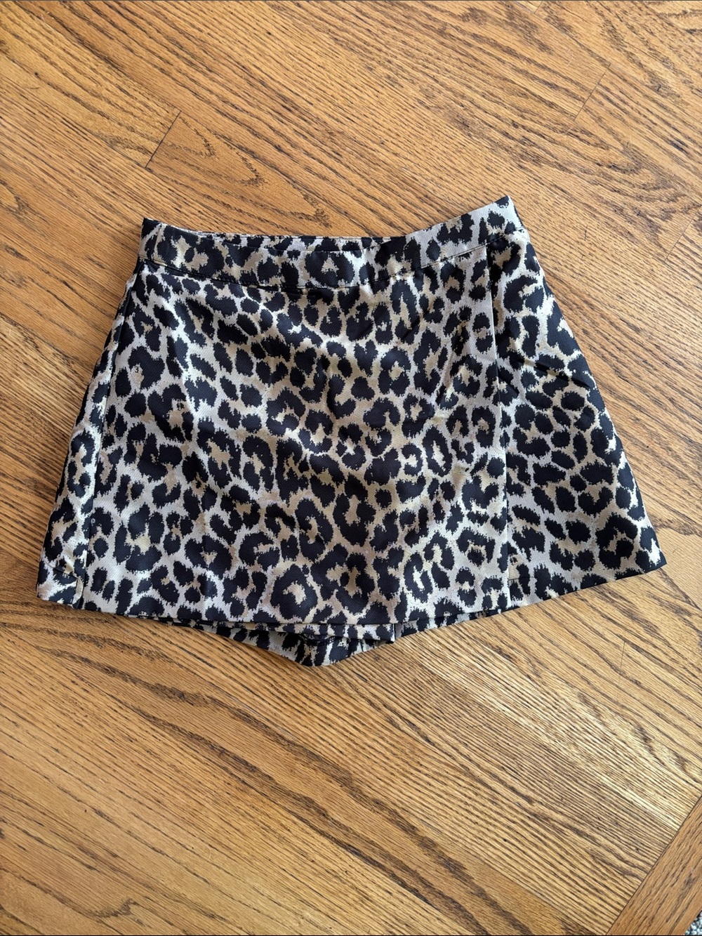 Leopard Print Women’s Skort - Brown and Tan